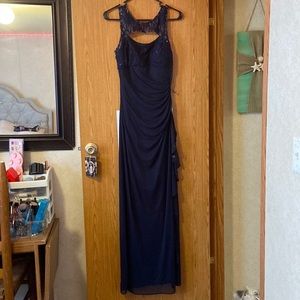 Morgan and co. Size 11/12 midnight blue prom dress